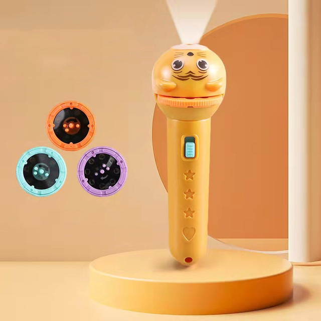 Sleeping Story Book Flashlight Projector Torch Lamp Toy Early Education Toy for Kid Holiday Birthday Xmas Gift Light Up Toy