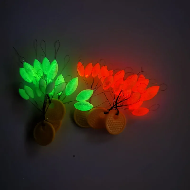 5packs (6 in 1) Luminous Fishing Floats Oval Beans 11mm/13mm/15mm Foam Buoy Carp Fishing Tackle Accessory