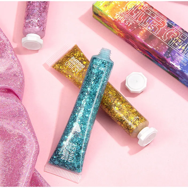 18g Body Glitter Gel Professional Shiny Loose Sequins Cream Festival