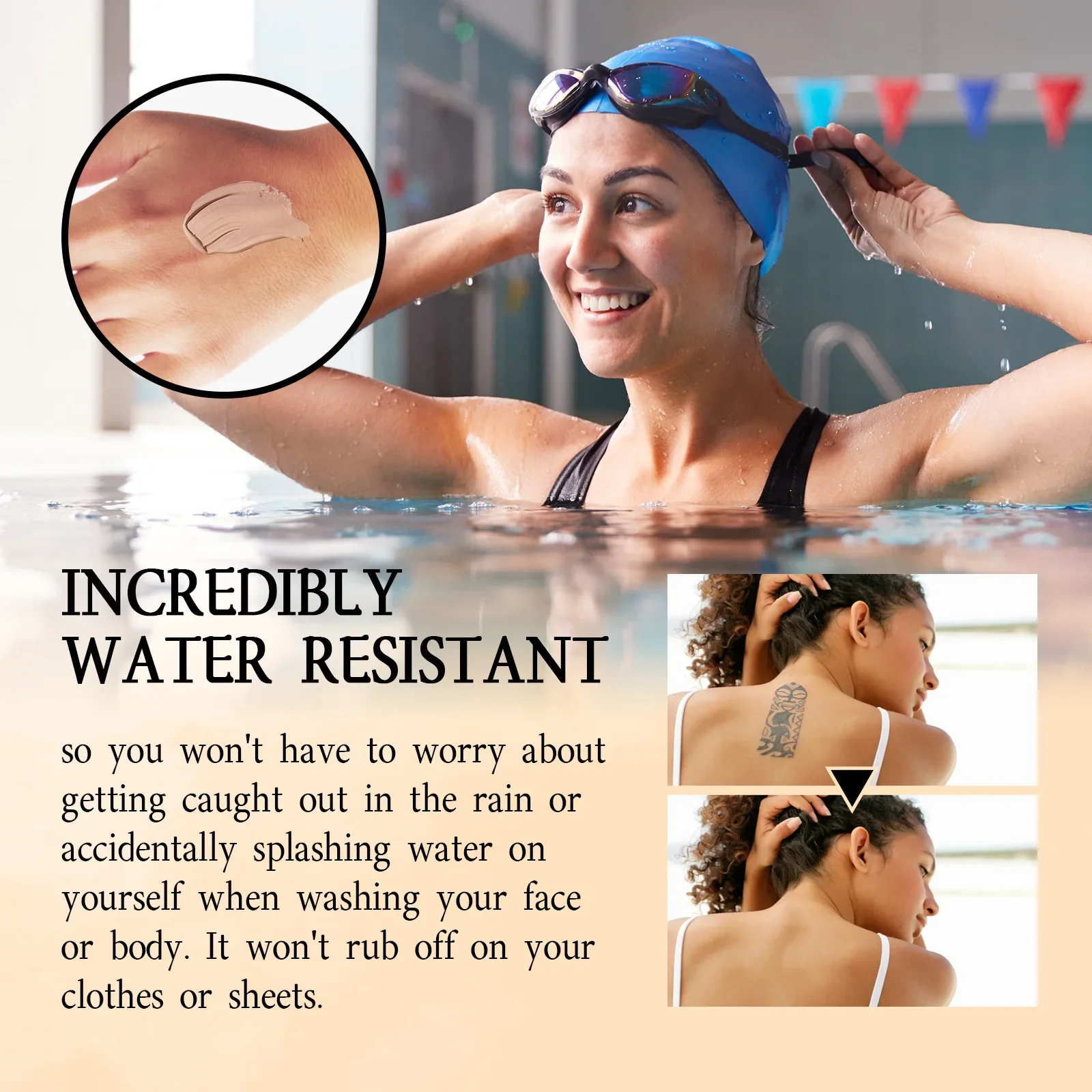 Body Concealer Cream Waterproof Full Coverage For Tattoos Scars_voghion.com
