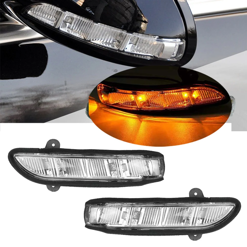 ウィングミラーインジケーターライト Compatible With For For CLS Class For W219 2009 ミラー ウィンカー ライト  2006-2009 CL CLS SE クラス W211 W216 W219 W221 バックミラーインジ ウインカー ために ベンツE クラスW211  S211GクラスW463用2個ダイナミック ... LED ターンシグナルライト ために CL CLS SEクラスW211 W216 W219 W221 2006-2009 バックミラ