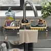 Faucet Dish Drainer for Sink Set Luxury Kitchen Items Organizer Bathroom New Black Gold Stainless Steel Rack Storage Rack 2