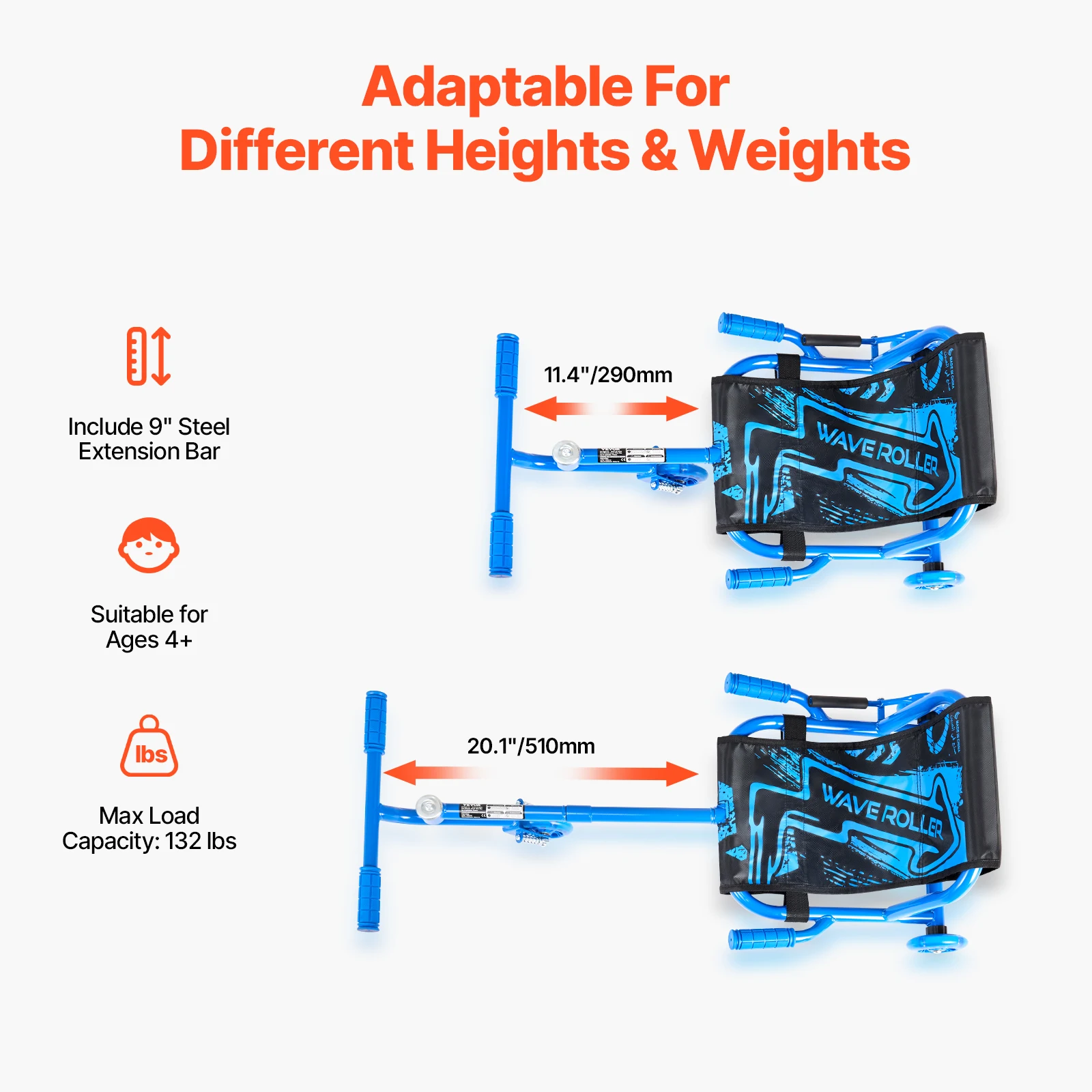 Kids Ride On Scooter Drifting Toy with LED Wheels