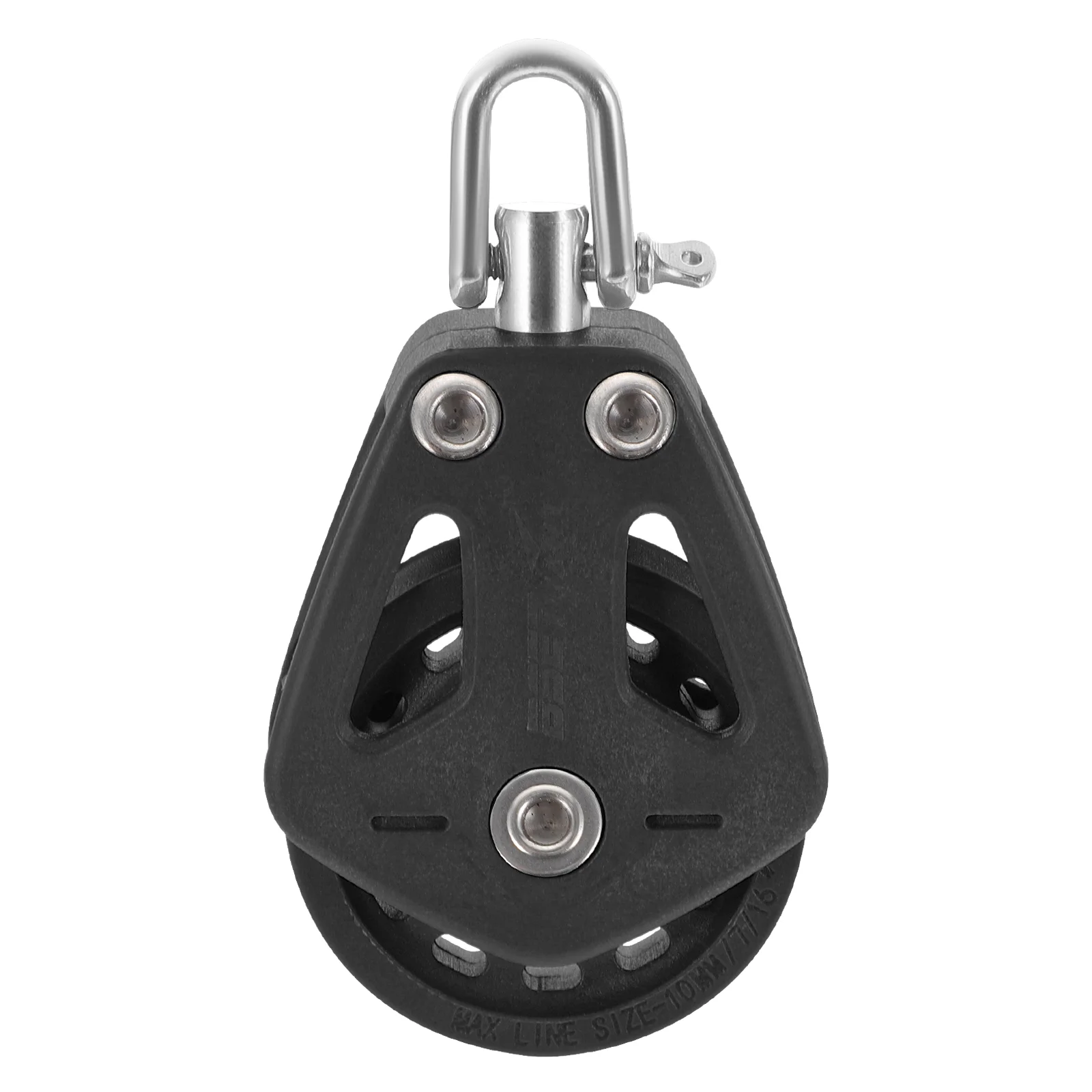 Sailing Pulley Block Single Swivel Pulley Lifting Sailboat Nylon Pulley Roller