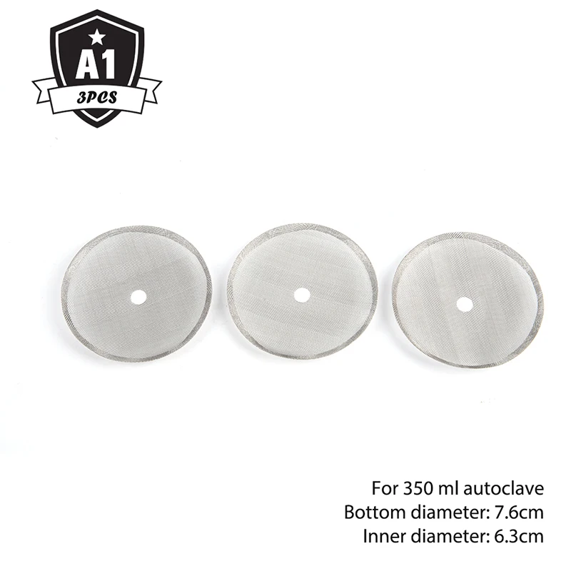 NEW! 3Pcs Reusable Stainless Steel French Press Coffee Maker Detachable Mesh Filter