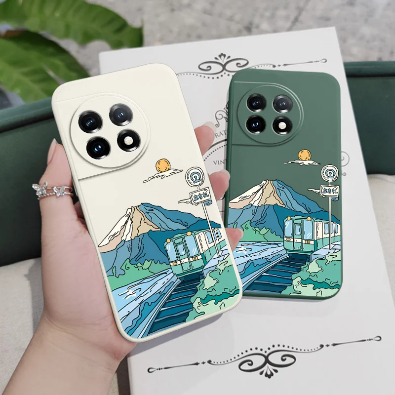 Scenic Road Liquid Silicone Phone Case Cover