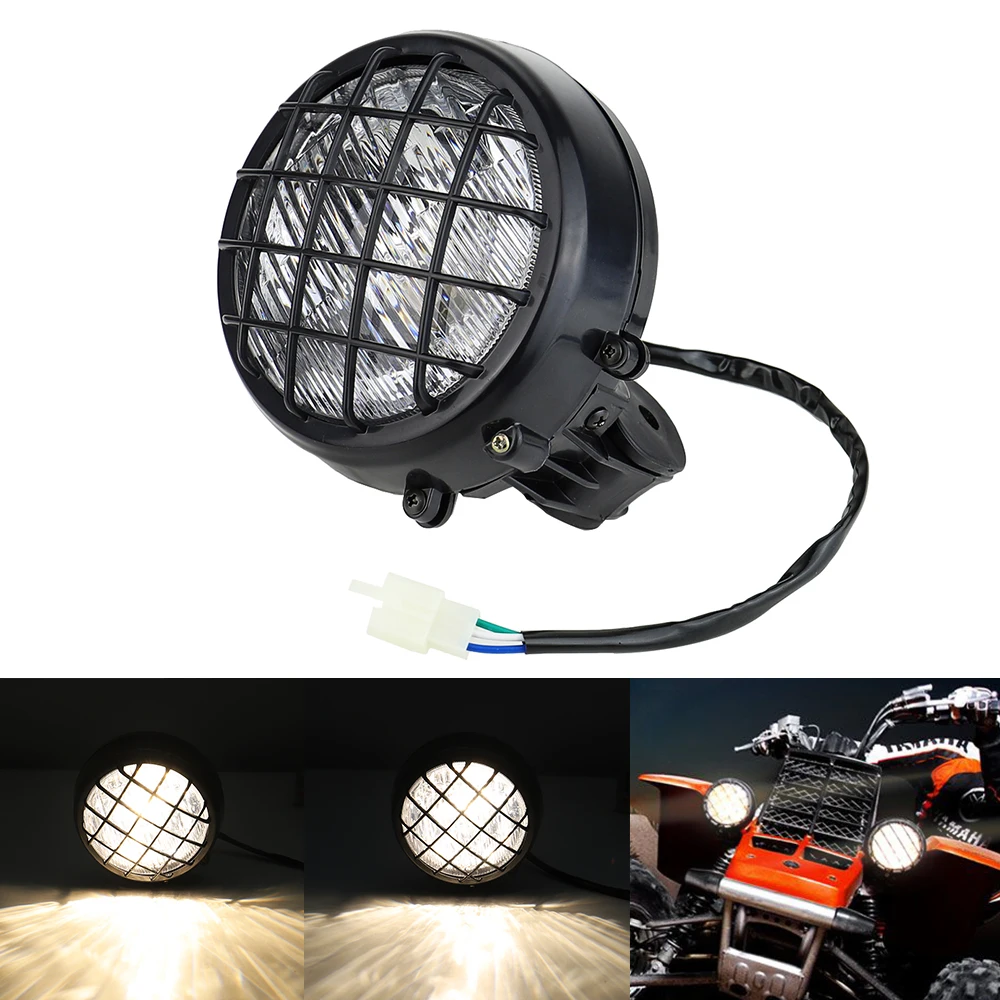 1 Pcs New Headlights For Yamaha Banshee 19872006 Lens Bulbs Lights