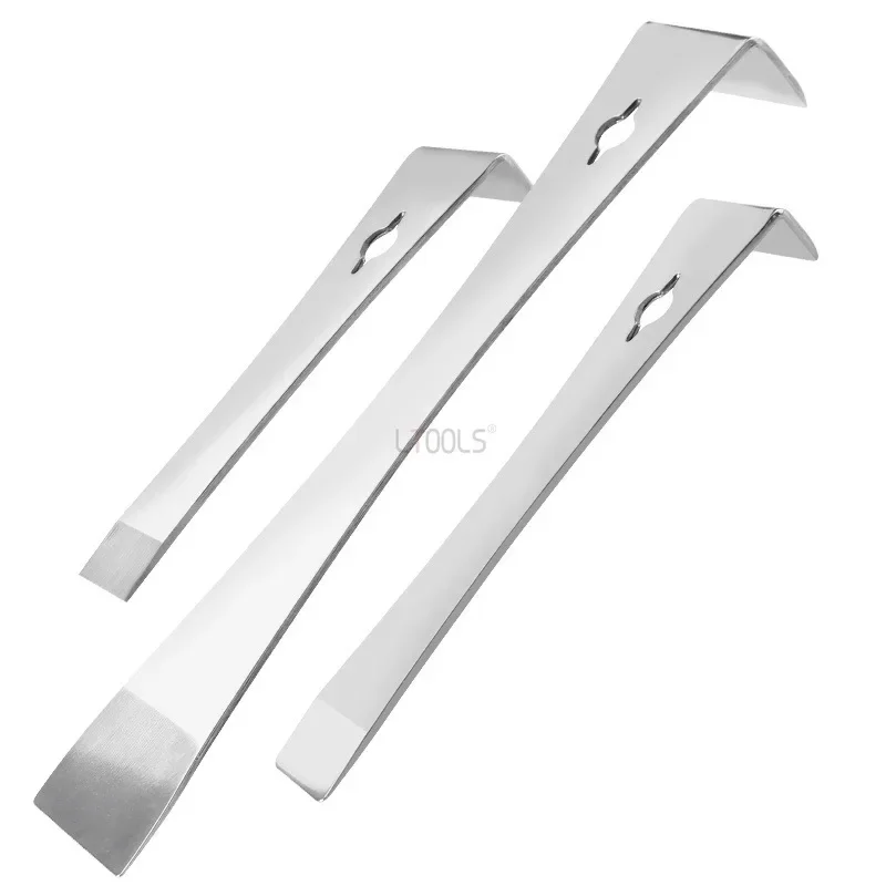 Stainless Steel Pry Bar Staple Remover Scraper Blade Automobile Disassembly Modification Metal Crowbars Woodworking Hand Tool metal pry bar pry bar disassembly crowbar staple remover stainless steel crowbar