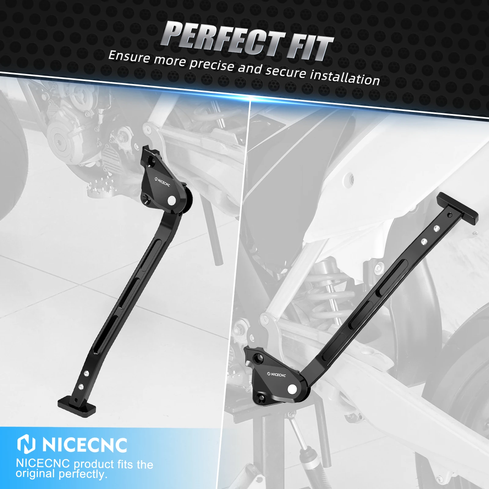 For-Husqvarna TC 125 250 FC 250 350 450 25MM Adjustable Kickstand Side Stand For GasGas MC 125 250F 350F 450F -23