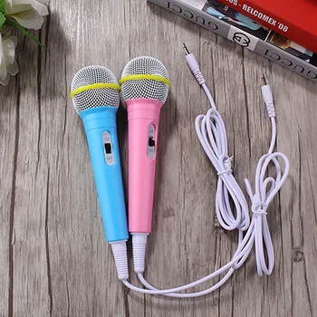 Microfono portatile cablato leggero per bambini: senza batteria, giocattolo musicale facile da usare per cantare a casa