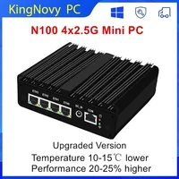 12th Gen Intel N100 Mini PC 4 LAN i226-V 2.5G N6000 N5105 J4125 NVMe Firewall Router Fanless Mini Computer Proxmox pfSense Box 1
