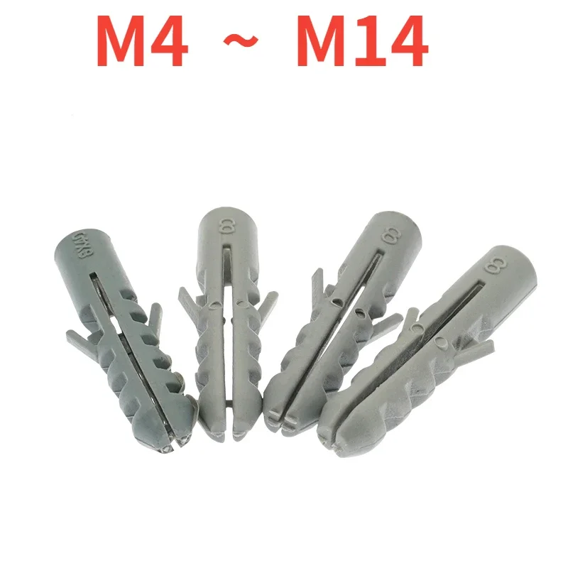 Plastic Expansion Pipe Anchors – Rubber Stopper Wall Plugs, Screw Sleeves, Universal Fit (Multi-Pack)