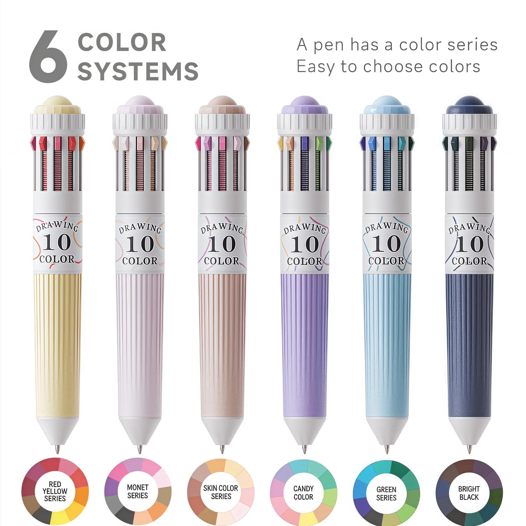 10-in-1 Multicolor Pen Set 3