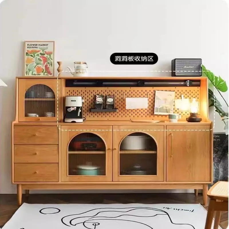 Modern Solid Wood Sideboards Multifunction Space Saving et Kitchen Cabinets Drawers Dining Room Furniture De Comedor FYSB