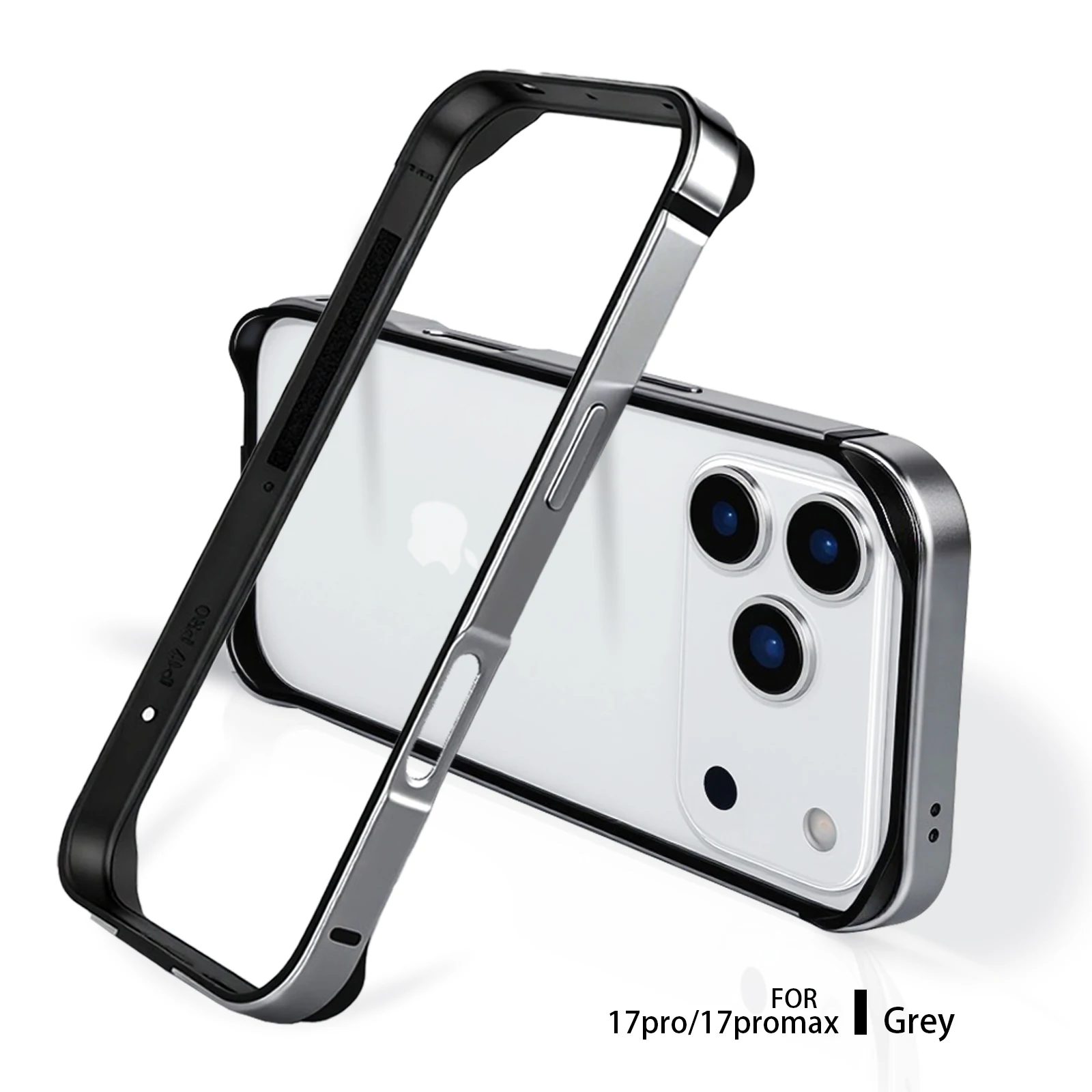 Aluminium Alloy Shockproof Metal Bumper Case with Silicone Armor Corners
