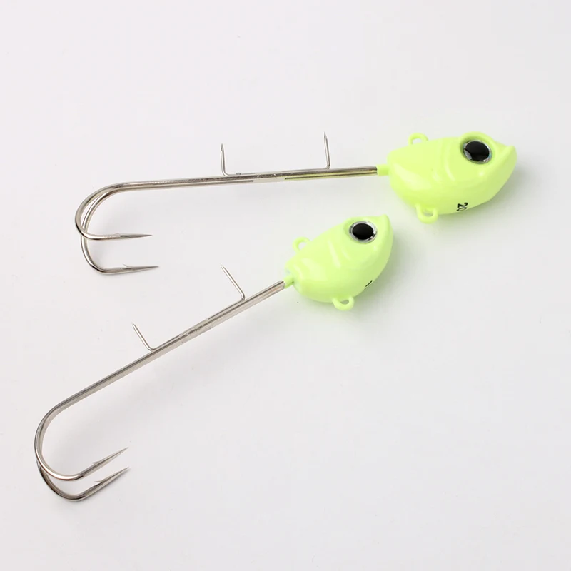 Kawa 1pc Tianya Fishing Hook Jigging Head 40g/60g/80g Crank Hook With Big Fish Eyes Saltwater Hooks For Hairtail Cutlassfish