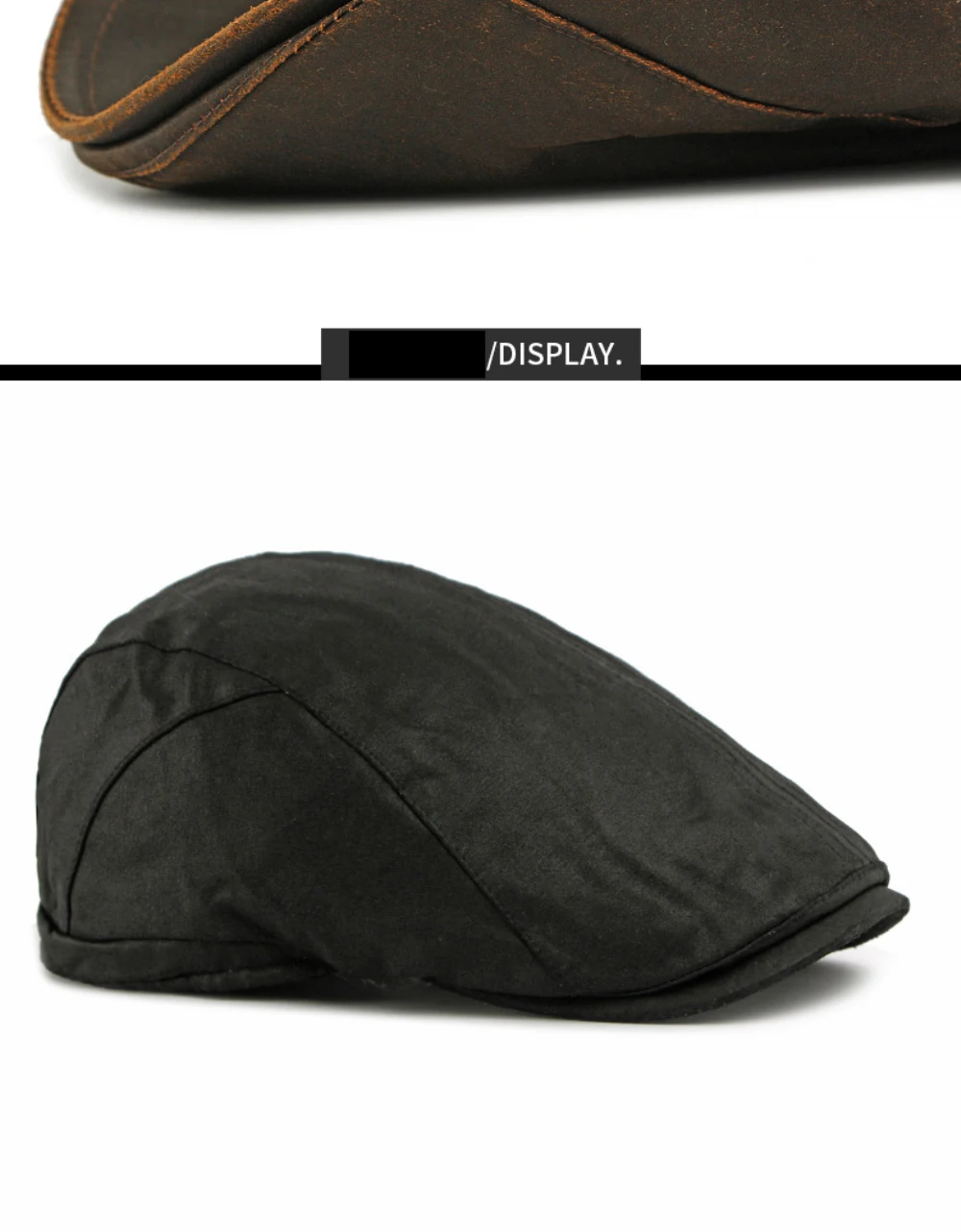 HT4938 Berets Dicke Warme Herbst Winter Hüte für Männer Frauen Baskenmütze Hut Fleece Gefüttert Ivy Flache Kappe Männlich Weiblich Einstellbare Baskenmütze Kappe – Detail 8