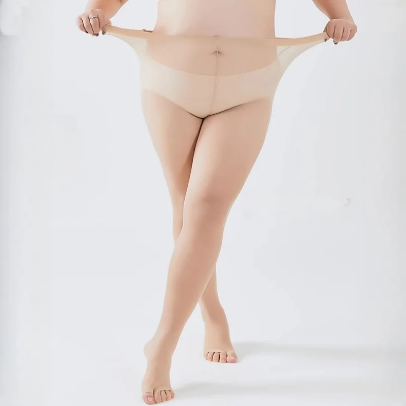M XL XXXL Plus Größe Strumpfhosen Frauen Sexy Offene spitze Fingerlose Strümpfe Für Sommer Sandale Ultra Dünne Transparente Unterwäsche – Detail 11