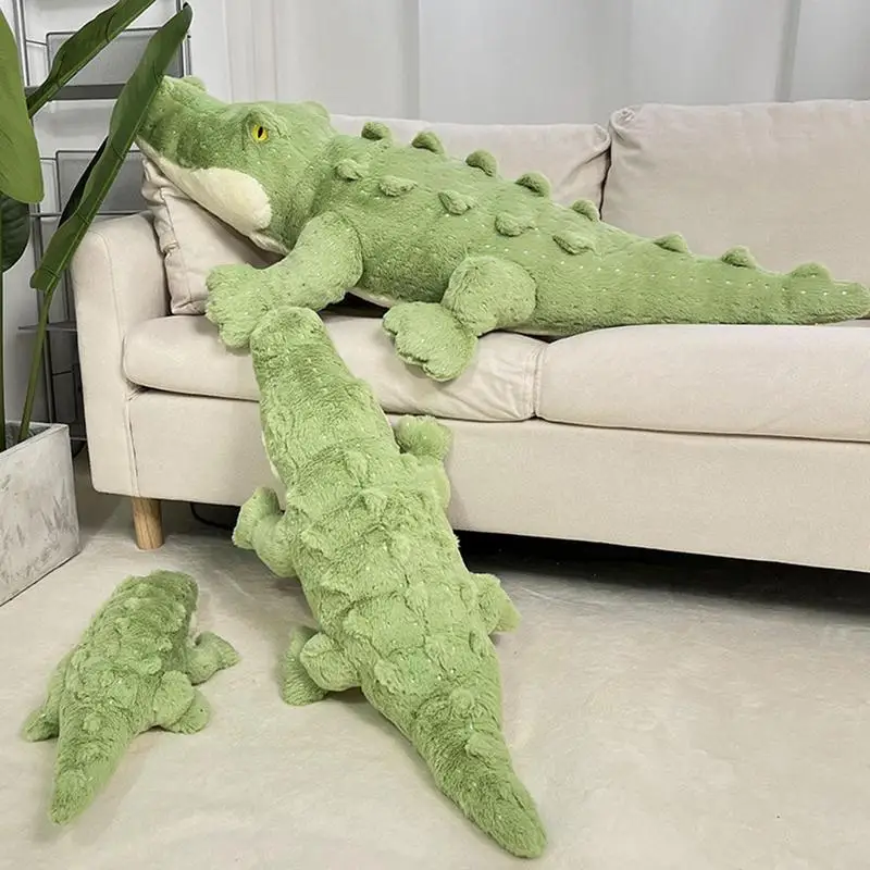 

Stuffed Soft Large Plush Toy Giant Green Alligator Stuffed Plushies Cuddly Crocodile Plushie Kawaii Fluffy Plushy Snuggly