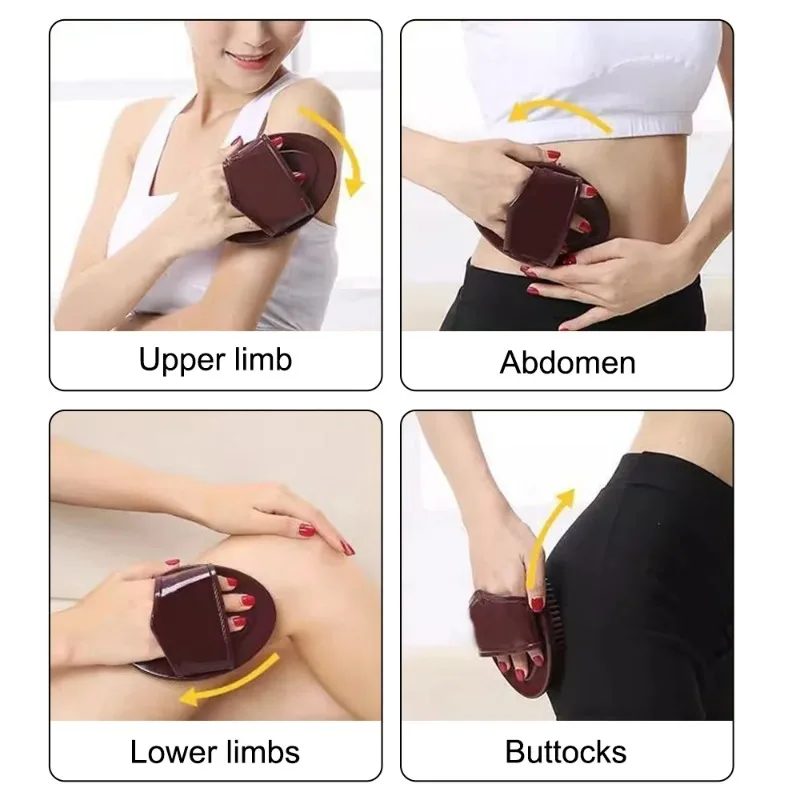 Universal Silicone Meridian Slimming Brush Body Beauty Leg Massage Tool Five...