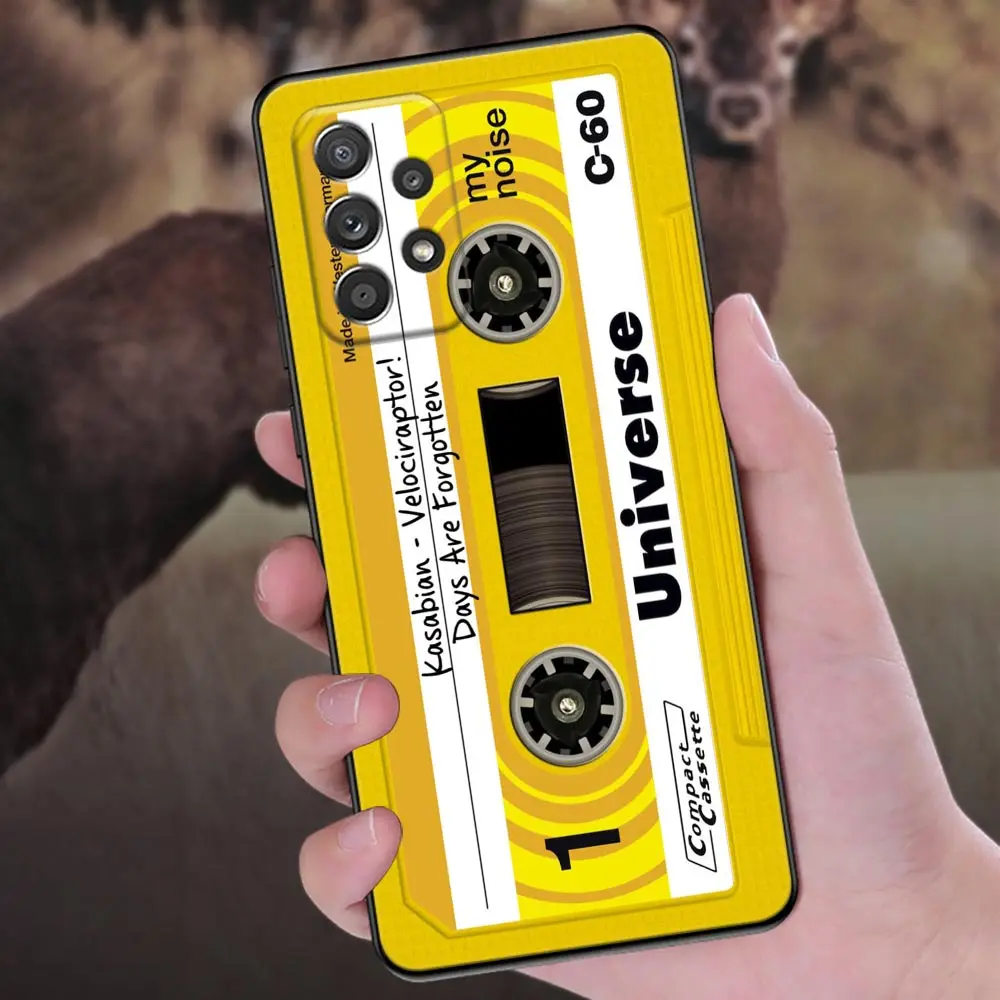 Retro Cassette Tape Design Camera Phone Case Cover