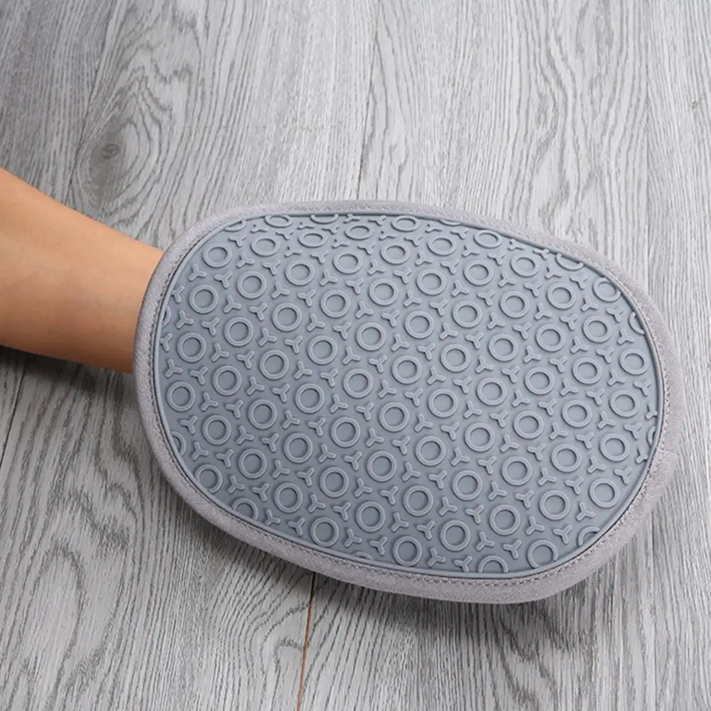 

Oven Mitts with Grip Pockets Heat Resistant Silicone Cooking Gloves with Pockets for Kitchen Baking Non-slip for Home for Hot