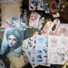 Retro Exquisite Material Pack Dark Night Fairy Tale Series Handmade Scrapbook Paper for Gift Packaging Craft Paper Decoration 6