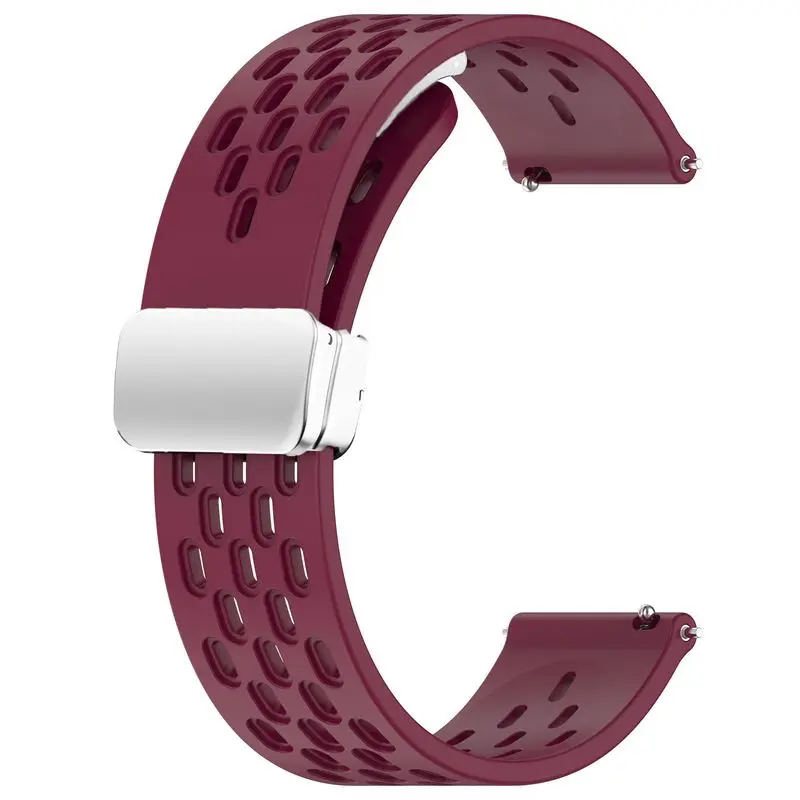 22mm Sports Silicone Magnetic Watch Strap Bracelet - Universal Band