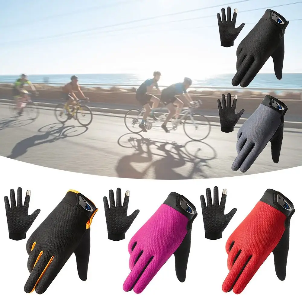 Summer Full Finger Fishing Gloves Men Long Mtb Men/Women's Fishing Gloves Touchscreen Breathable Fishing Gloves Winter Fishing