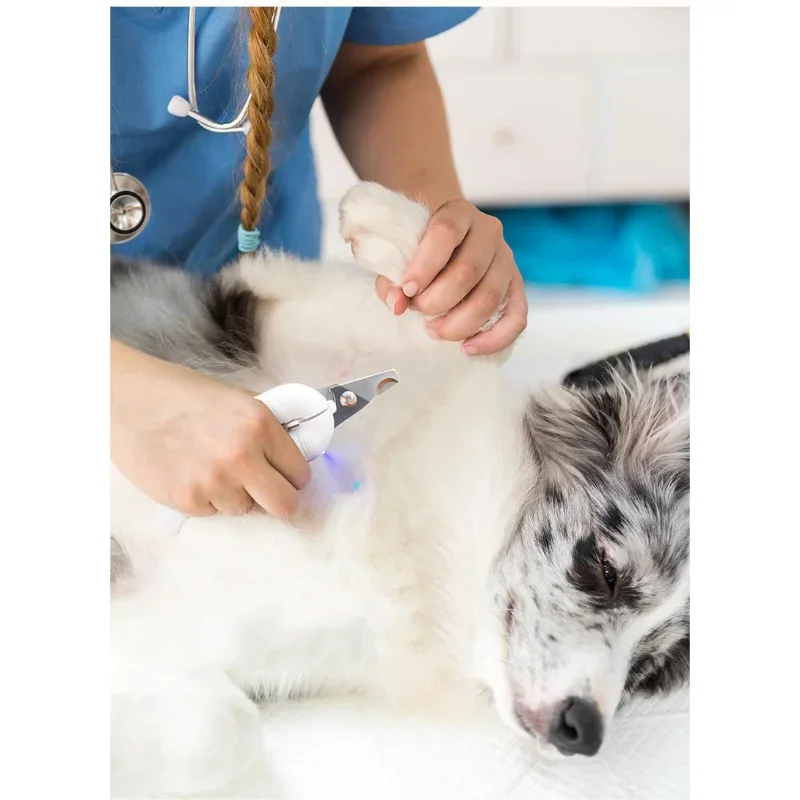 PSM pet nail clippers, cat and dog with light, nail clippers, sharpeners, 2-in-1 pet specific cat products