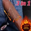 Realistic Telescopic Dildo Vibrator For Women Big Real Penis Remote Control Heating Thrusting Dildio Sex Toys Female Masturbator 1