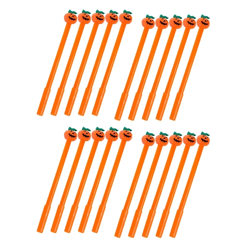 

U75A 0.5mm Gel Ink Pens Pumpkin Shape Rollerball Pens Halloween Pumpkin Neutral Pens