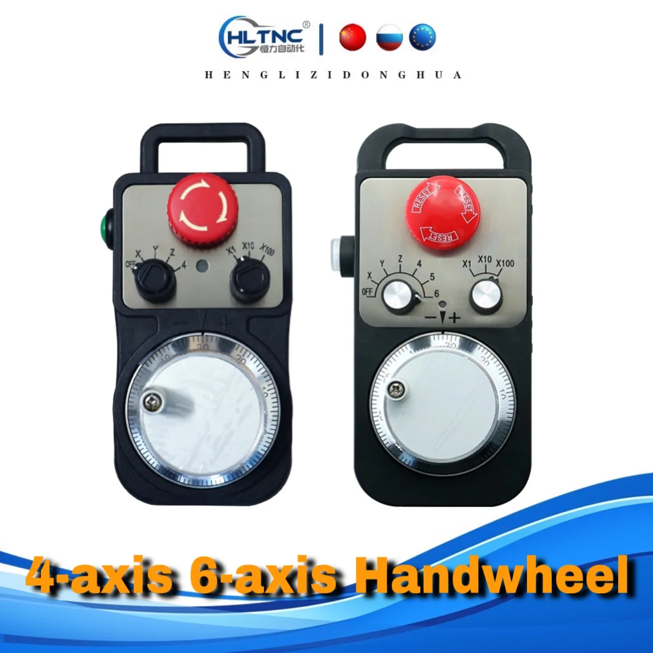 CNC Pulse Generator 4/6Axis MPG Pendant Handwheel 5V for FAGOR GSK Siemens MITSUBISHI FANUC System Manual Pulse Generator cnc handwheel