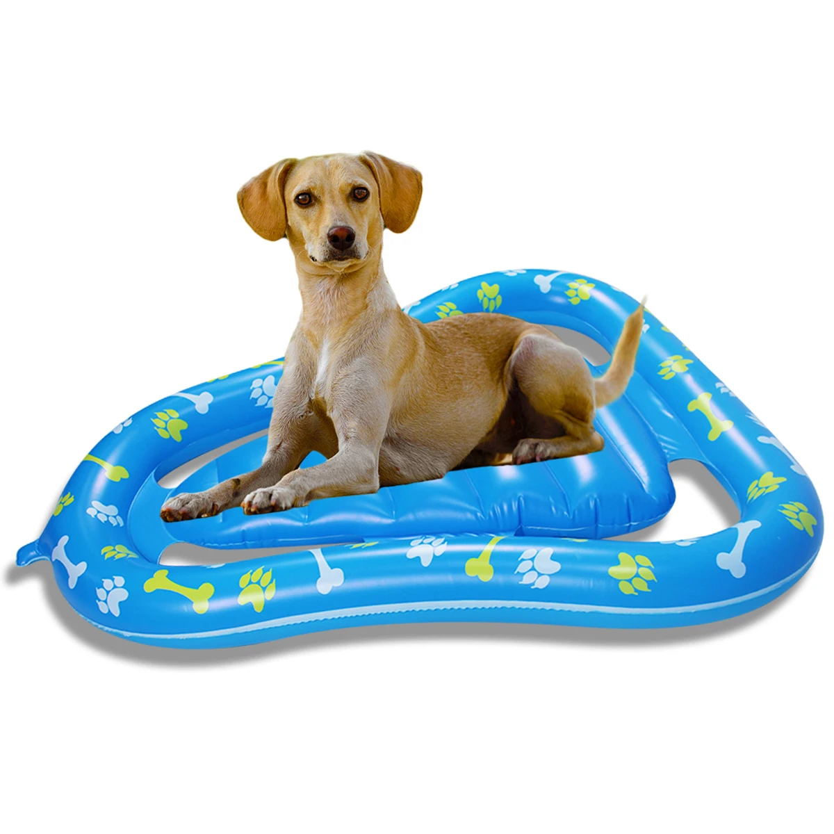 Dog Pool Float Inflatable Pet Floating Raft for Outdoor Swimming Pool