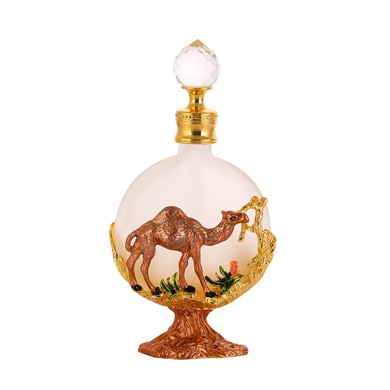 Plum deer and camel enamel crafted perfume essential oil empty dispenser bottle cosmetic bottle