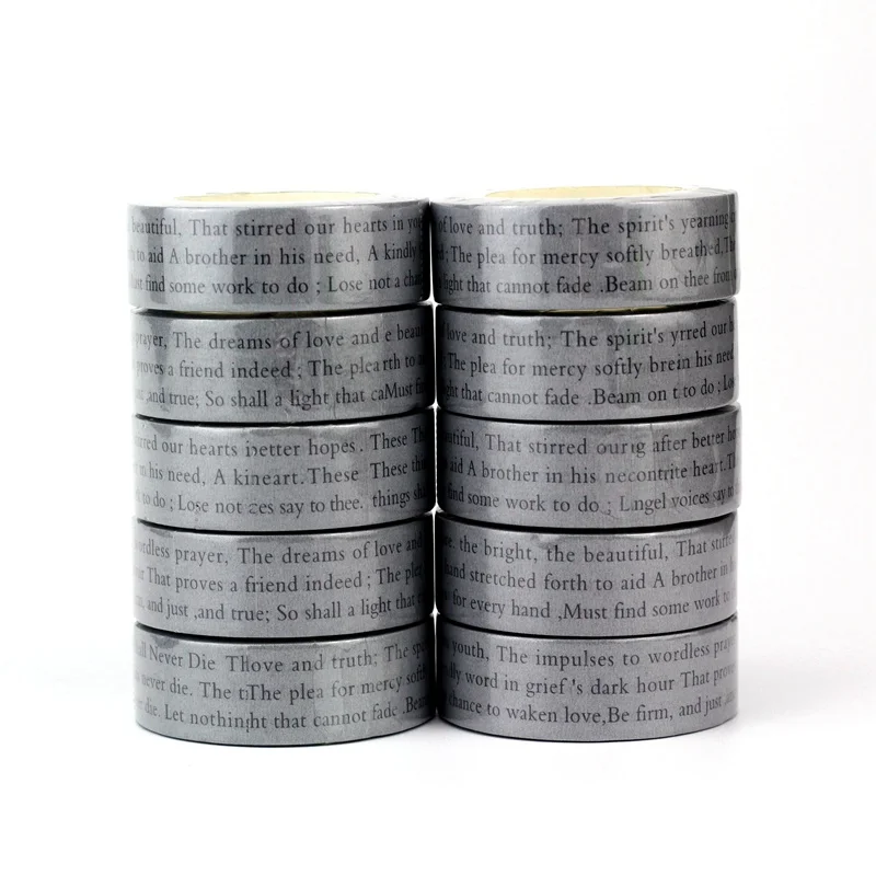 NEW 10pcs/Lot Decorative Vintage English Story Sentences Paper Washi