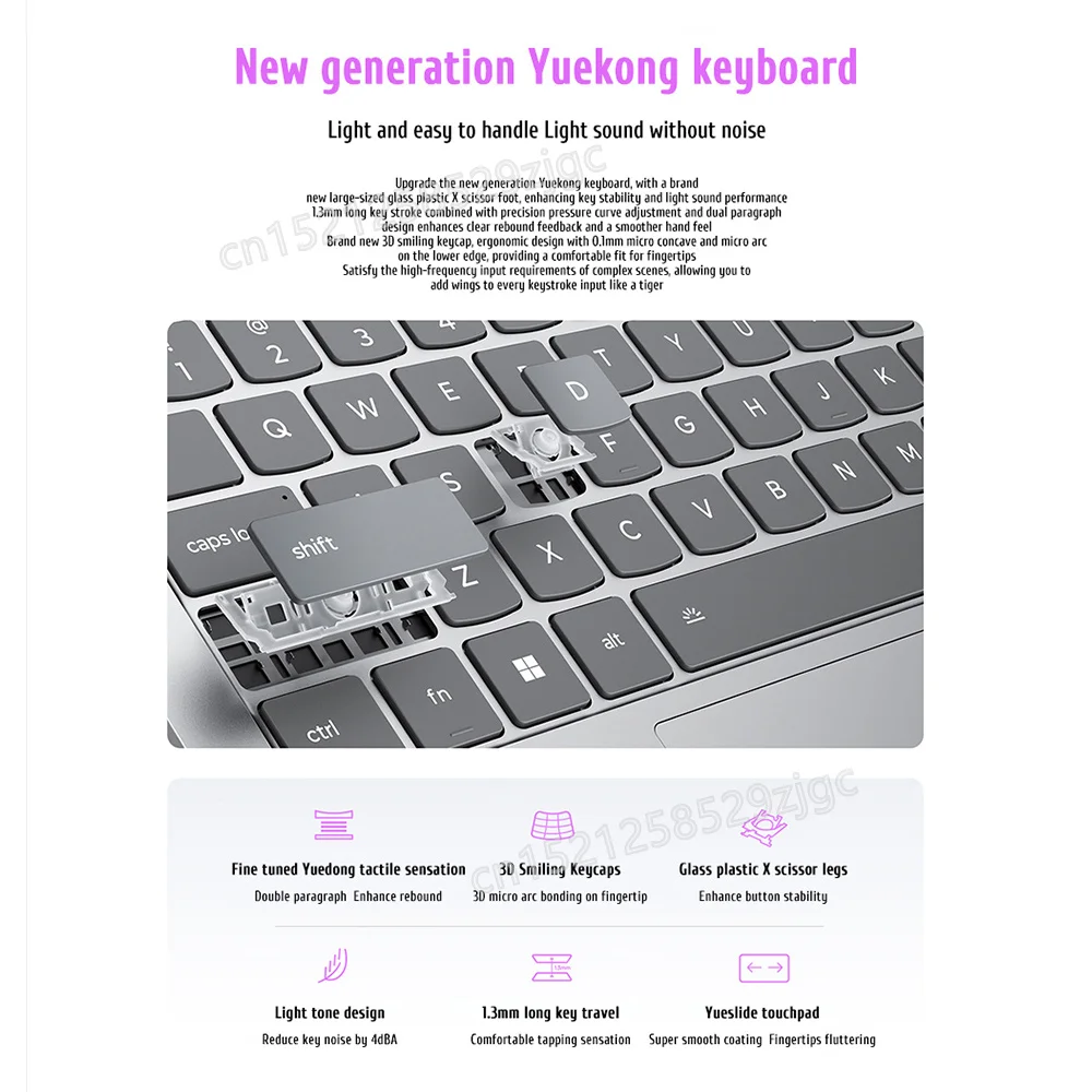 2025 Lenovo Xiaoxin 13 Air Laptop AMD Ryzen 7 7735HS 16G/512G SSD Portable Notebook Lightweight Laptop 54Whr 5