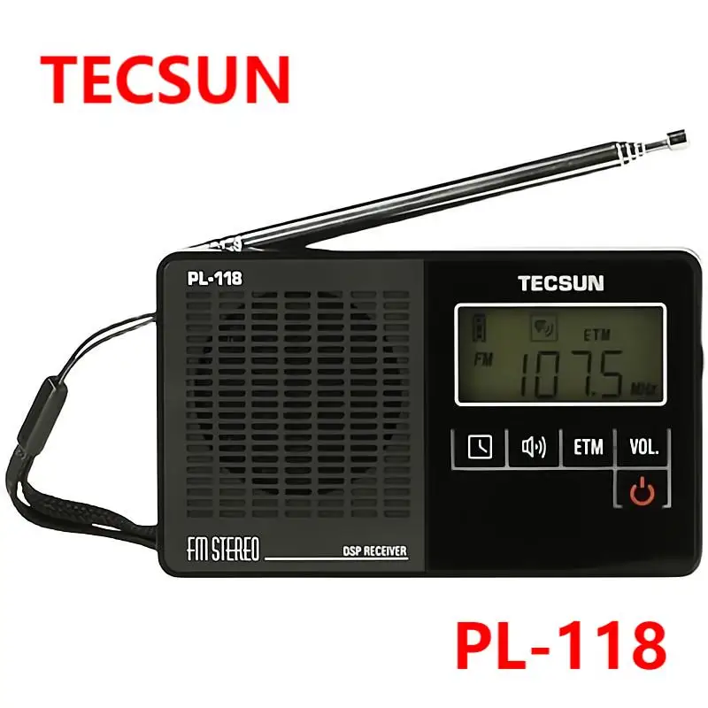 

Tecsun PL-118 портативный чистый FM мини карманный FM винтажный FM стерео радио Tecsun PL118