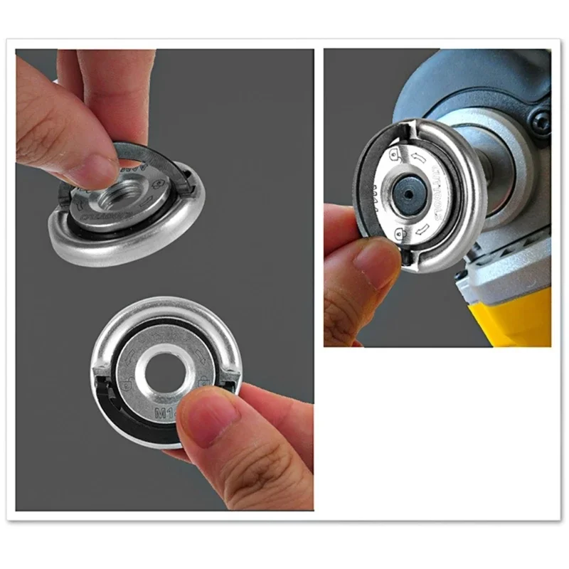 M14 Angle Grinder Platen Self-Locking Platen Grinder Threaded Angle Grinding Plate Quick Release Power Chuck Tool
