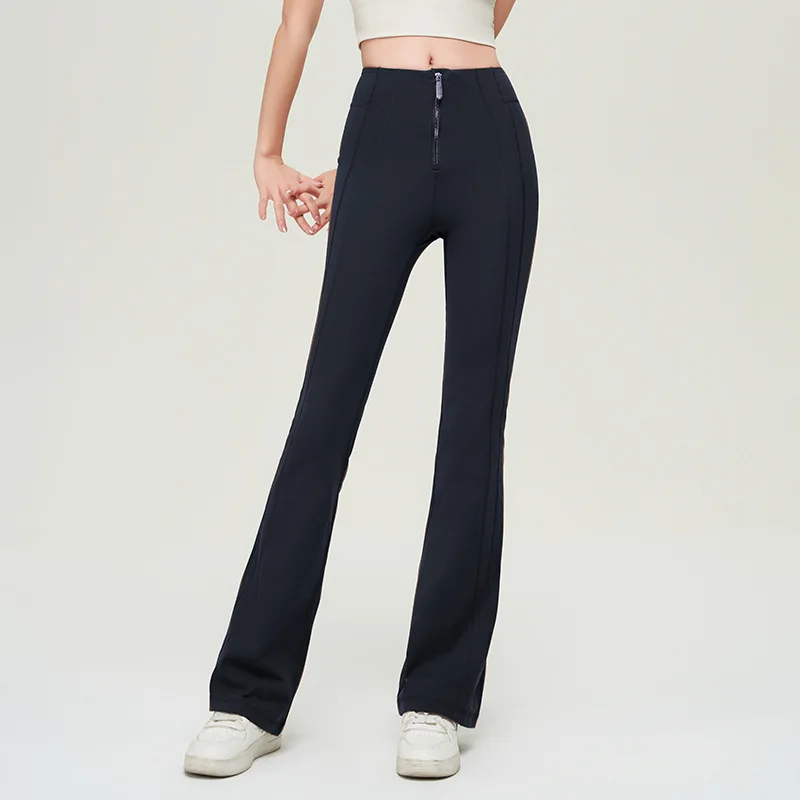 Loudspeaked Women High Waist Hip Lift Stomach Tightening Sports Yoga Pants Autumn and Winter Slimming Velvet Outwear
