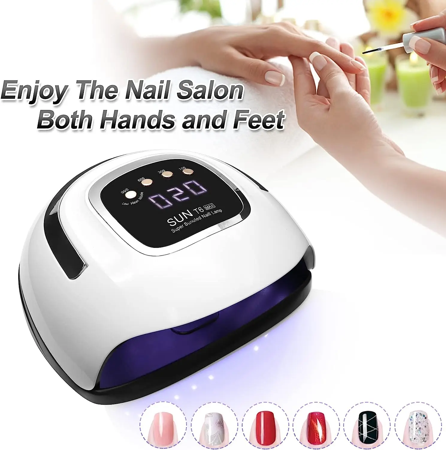 220W UV LED Nail Lamp for Nails Fast Curing Dryer Light Automatic Sensor UV Drying Lamp Gel Polish Professional Art Tools 2