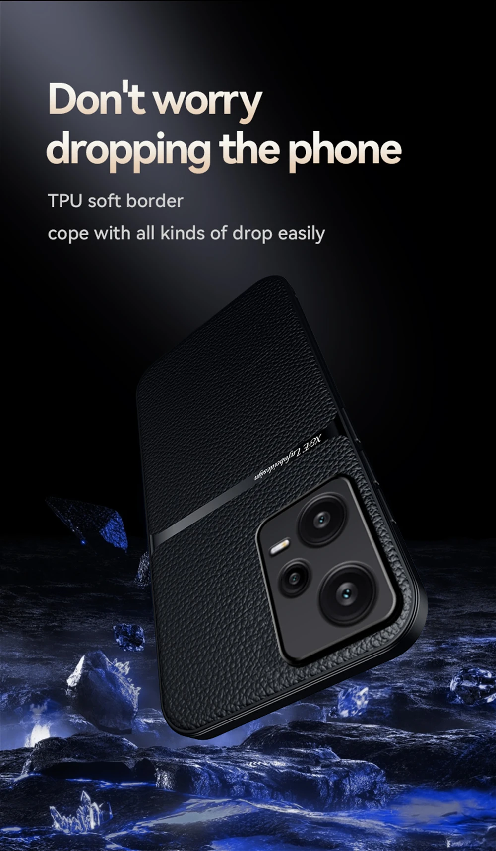 Coque de téléphone magnétique en cuir pour redmi note protection_voghion.com