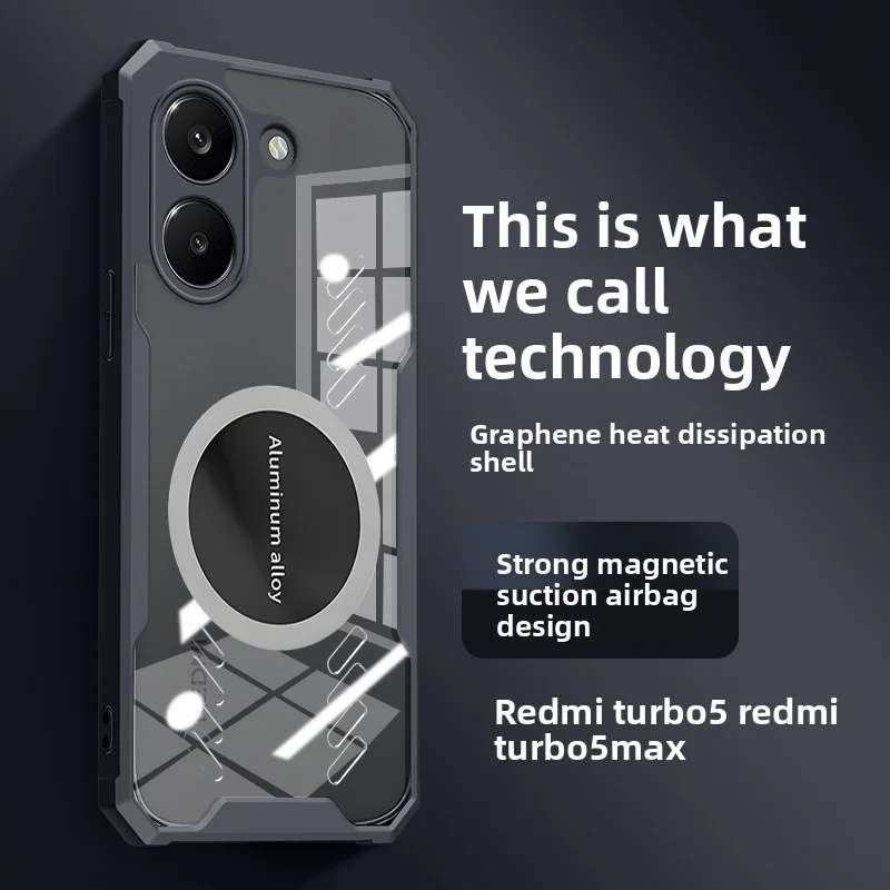 Enhanced Heat Dissipation Magnetic Protective Phone Case - Hard PC Back Cover