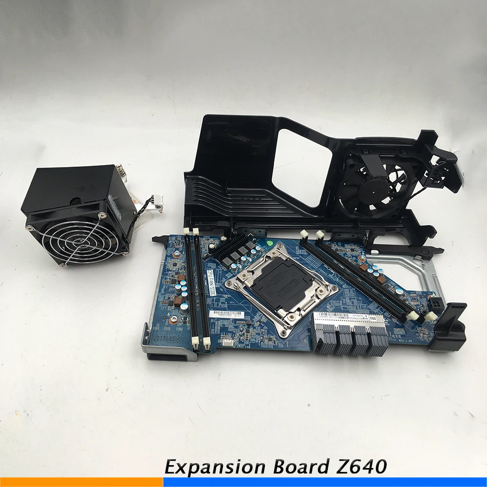 For HP Second CPU Expansion Board Z640 710326-001 736520-001 DDR4 2011-3 With Fan Radiator ,Fully Tested All Functions Work Good