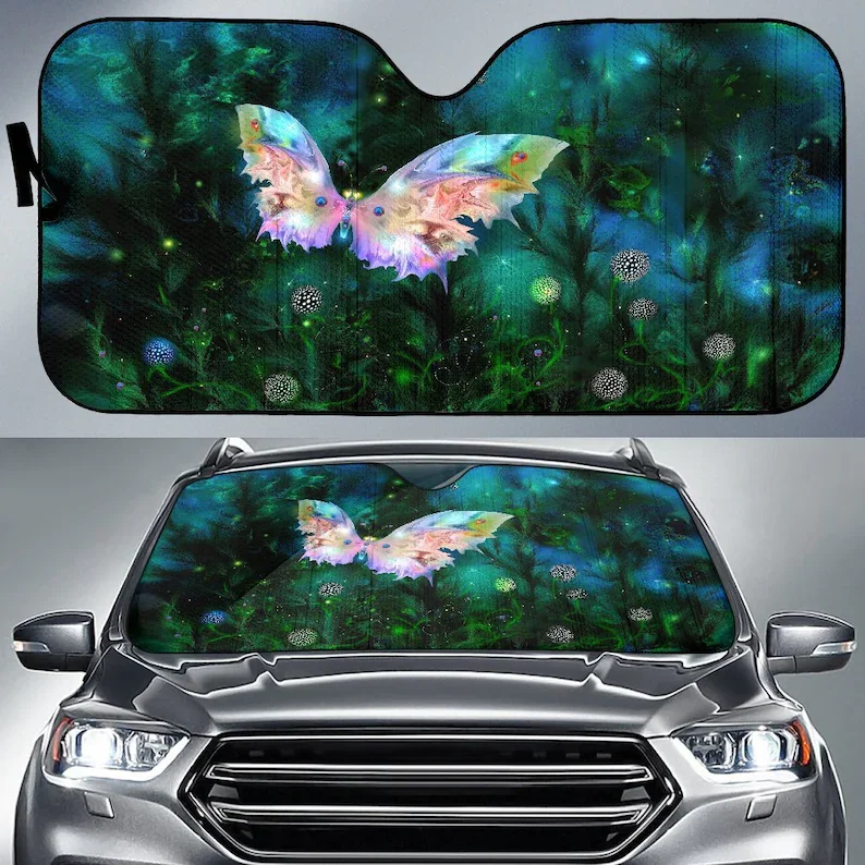 

Magic Butterfly Car Sunshade UV Protection Decorative Accessories Car Interior