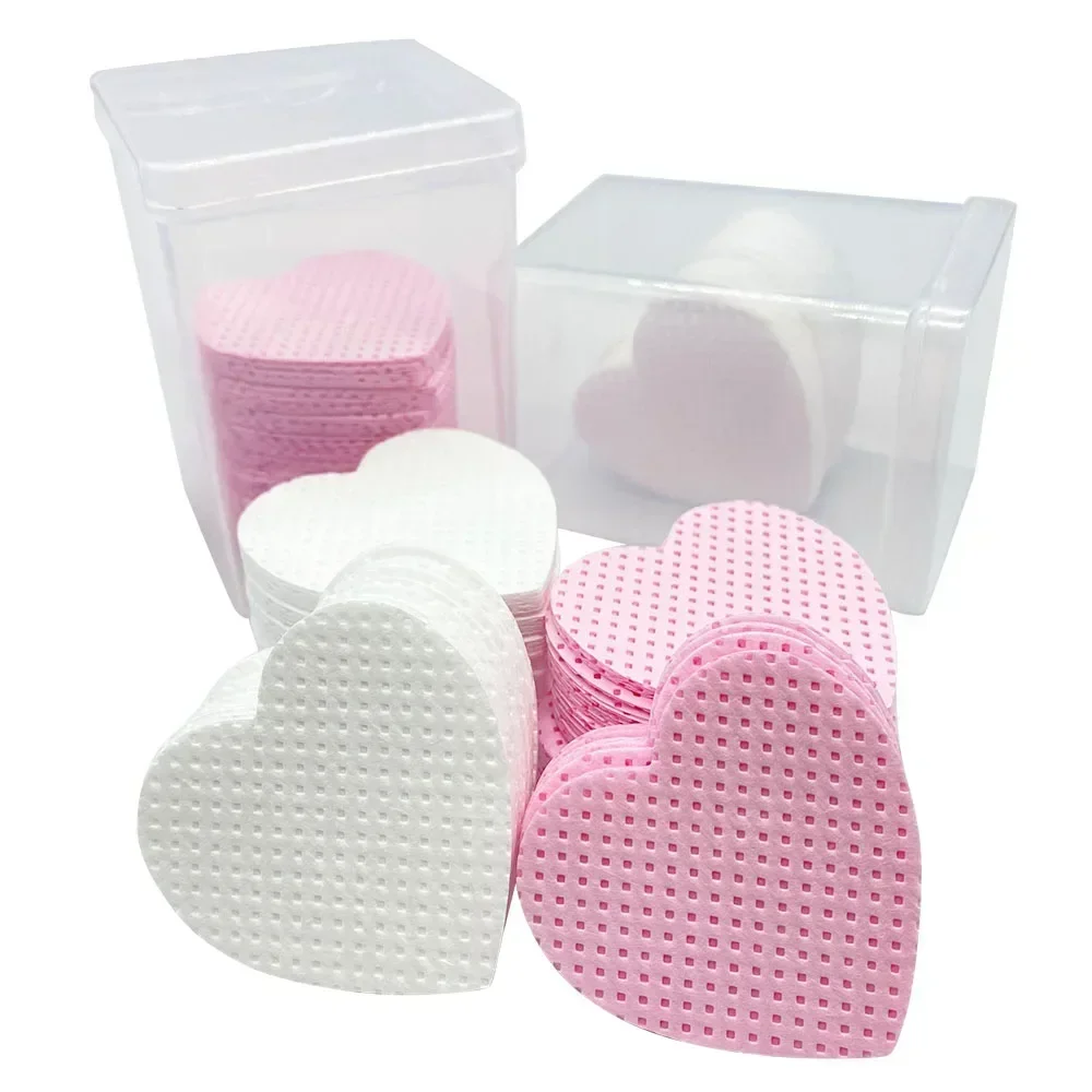 200 Pcs Disposable Lint-Free Paper Cotton Wipes Eyelash Extension Glue Remover Pads Cleaning Wipes Cosmetics Makeup Tools