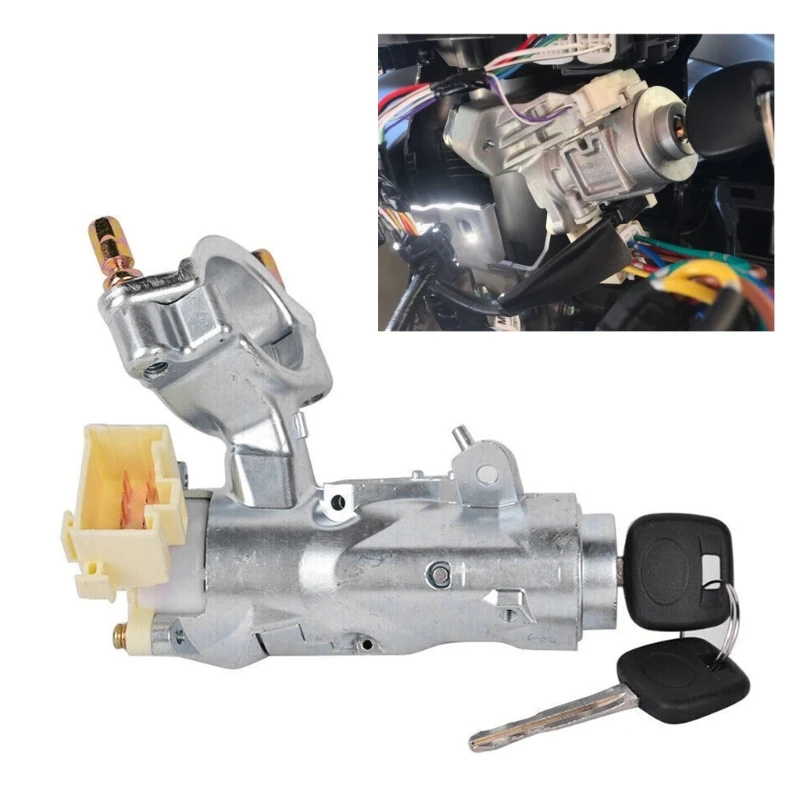 

Car Ignition Key Door Lock Cylinder With 2 Keys Durable For 45020-12-11 1998-02 Drop Shipping