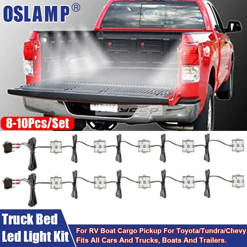 Universale 8/10Pcs Led Light Decoration Car Bed Lights 48 Leds Light Waterproof Fit Per Benz/Bmw/Toyota/Tundra/Chevy Truck Pickup