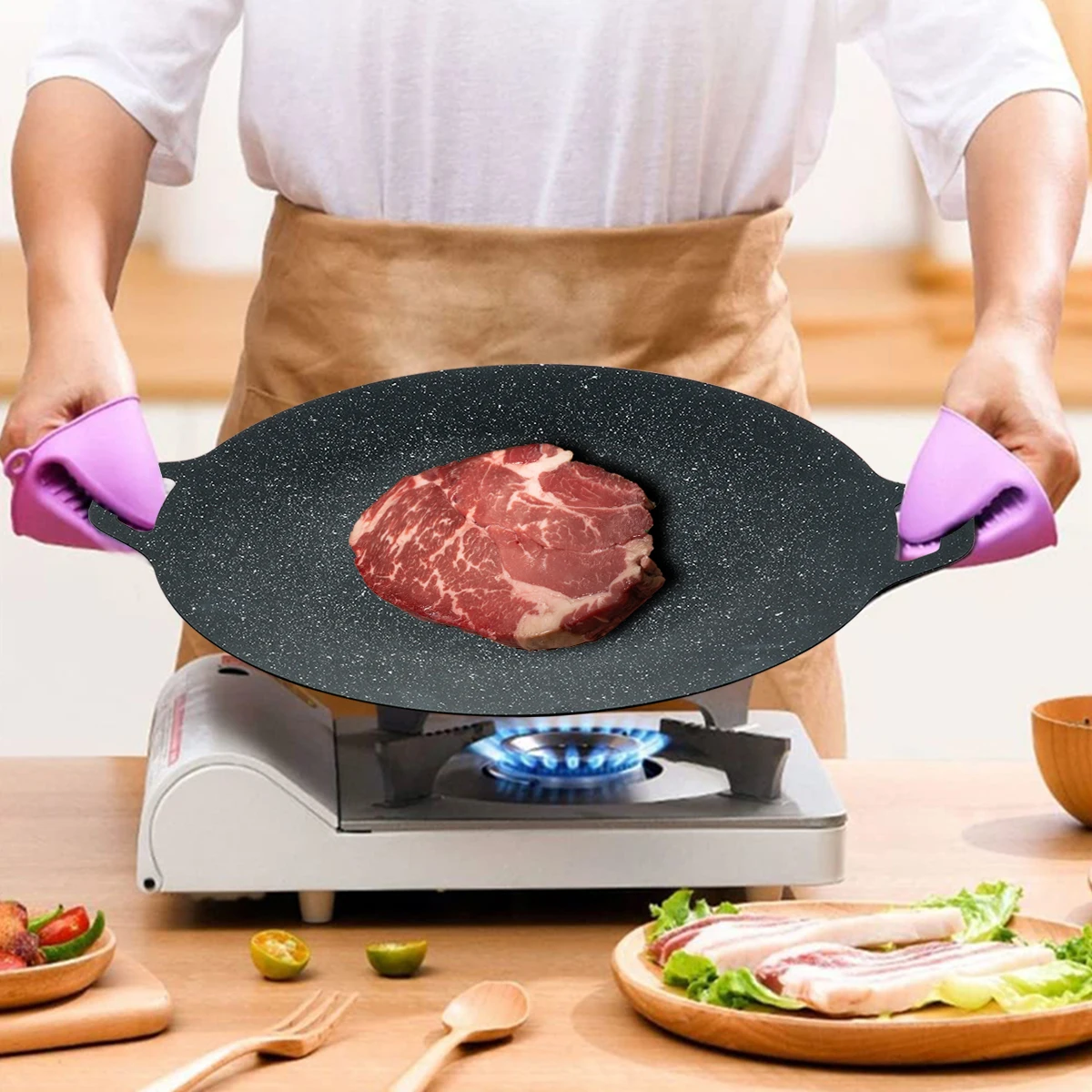 Multi-Griddle Tawa Iron Plate Korean Barbecue Grill - 30M
