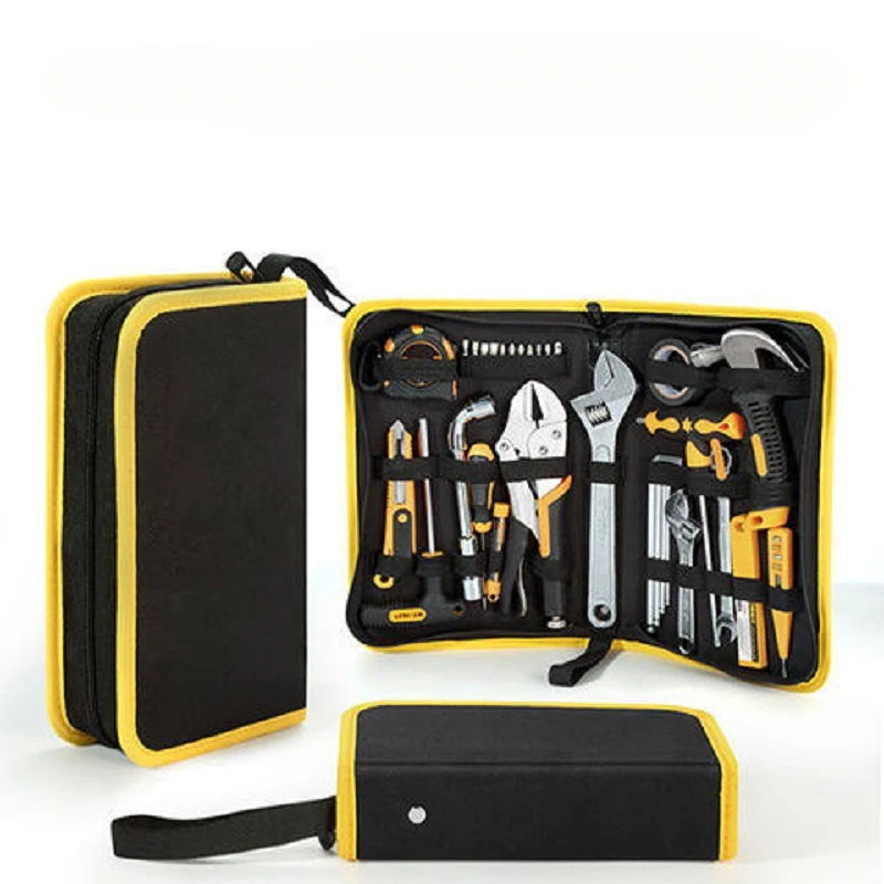 Multi Tool Kit Electrician Tote Bag Portable Organizer Hard Board Small Toolkit Wear-resistant Tools Pouch Repair Professional storage bag tool bag tool case tool kit tool bags tool kit bag electric tool bag electricians pouch
